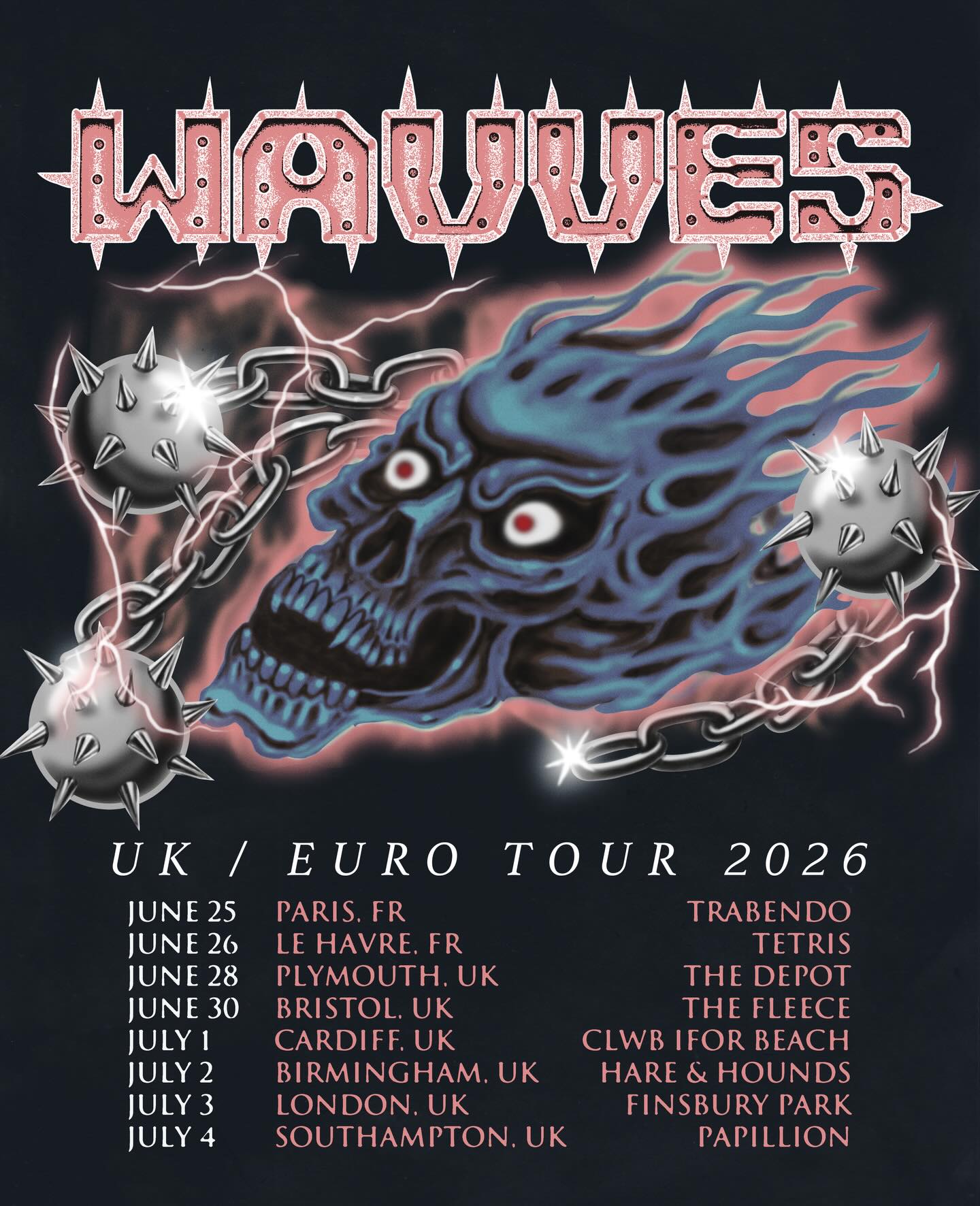 Wavves Tour Poster 2026